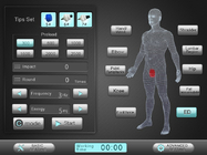 Knöchel verstauchen nicht Invasions-ESWT-Therapie-Maschine mit 8 Zoll-Touch Screen einfacher Operation