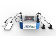 Doppelte Mikrowellen-Diathermie-Ausrüstung 80mm Griff Tecar-Therapie-Diathermie-Maschine Rfs Tecar für Muskel entspannen sich