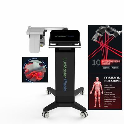 Laser-Physiotherapie-Maschine des Glas-3 405nm 635nm mit 12,1 Zoll Schirm-